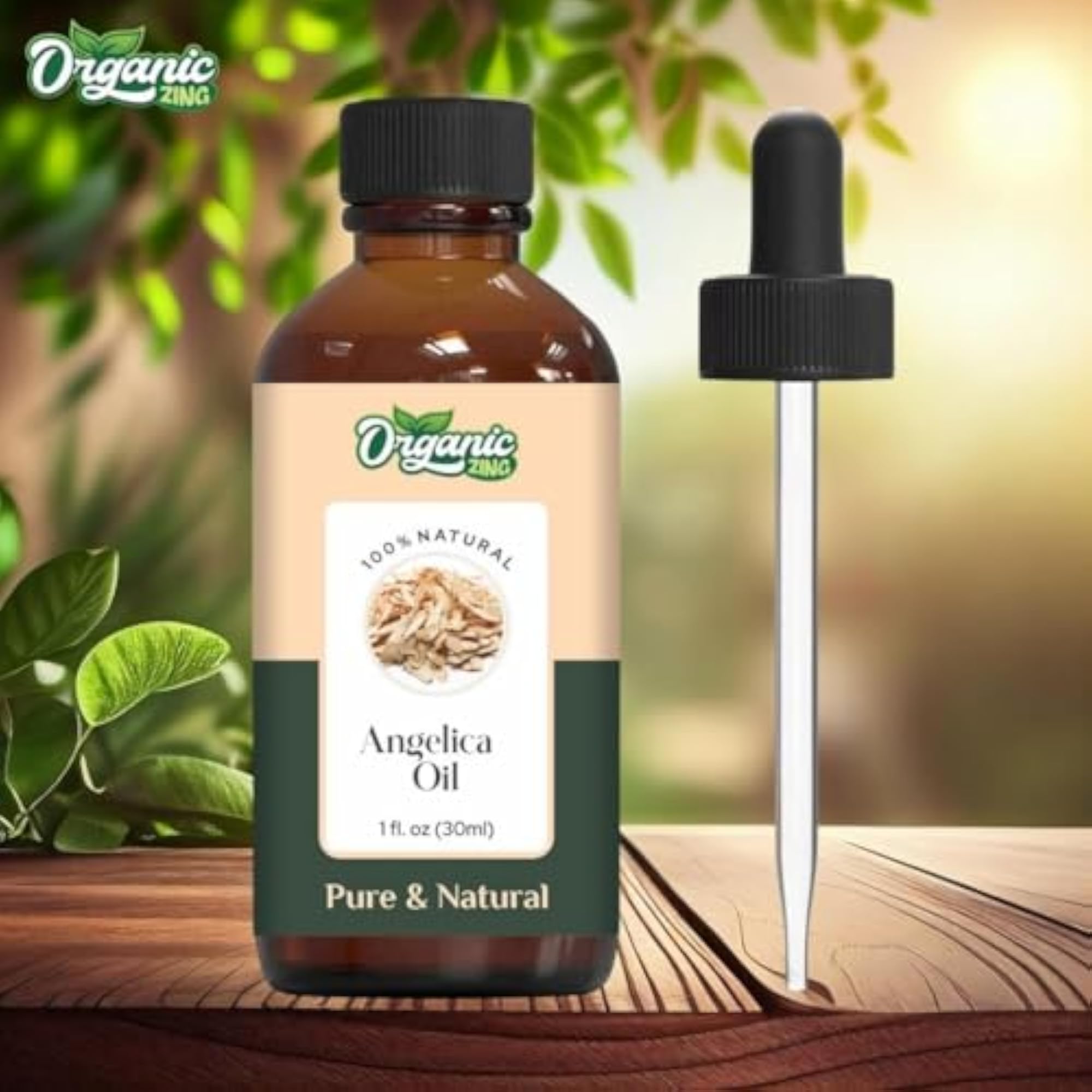 Organic Zing Angelica Essential Oil - 30ml, Natural Skincare